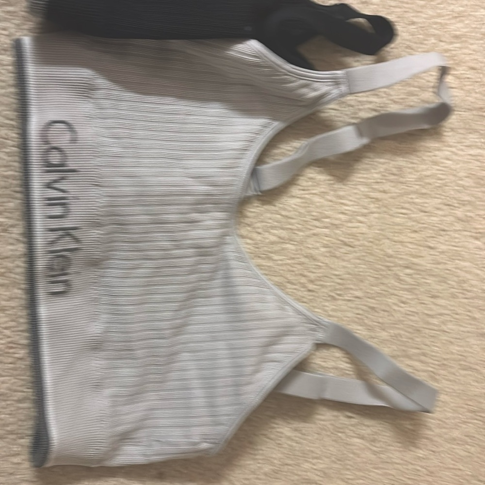 2 Calvin Klein Sport Bras (pads removed)